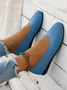 Breathable Mesh Fabric Plain Hollow Out Slip On Casual Shallow Shoes