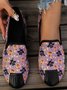 Women's Halloween Horror Pumpkin Skull Print Slip-on Shoes
