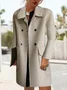 Plain Loose Casual Others Coat