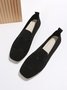 Women Hollow Out Comfy Square Toe Mesh Fabric Shoes