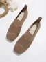 Women Hollow Out Comfy Square Toe Mesh Fabric Shoes