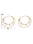 Elegant Double Layer Beaded Imitation Pearl Hoop Earrings