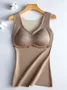 Wearless bra with padded and plush insulation