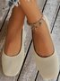 Casual Square Toe Comfy Insole Commuting Breathable Slip On Shallow Shoes
