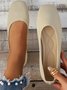 Casual Square Toe Comfy Insole Commuting Breathable Slip On Shallow Shoes