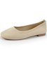 Casual Square Toe Comfy Insole Commuting Breathable Slip On Shallow Shoes