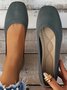 Casual Square Toe Comfy Insole Commuting Breathable Slip On Shallow Shoes