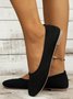 Casual Square Toe Comfy Insole Commuting Breathable Slip On Shallow Shoes