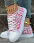 Christmas Snowflake Casual Fringe Lace-Up Canvas Shoes