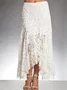 Halloween Lace Boho Ethnic Daily Loose Skirt H-Line Maxi Dress