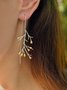 Elegant Branch Party Vacation Daily Plants Dangle Earrings