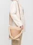 Imitation Sherpa Drawstring Shoulder Bag Casual Crossbody Bag