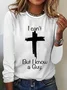 Women's Casual I Can'T But I Know A Guy Printed Casual Long Sleeve Shirt