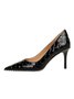 Stylish Woven Embossed Stiletto Heel Shallow Pumps