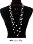 Elegant Imitation Pearl Multilayer Necklaces with Stud Earrings Jewelry Set