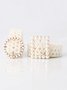 Elegant Braided Imitation Pearl Wide Belt Dress Decorative Waist Belt