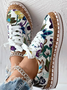 All Season Pu Floral Casual Skate Shoes