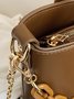 Fashion Ring Handbag Chain Crossbody Bucket Bag