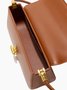 Women Minimalist Twist Lock Baguette Underarm Bag