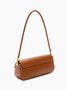 Women Minimalist Twist Lock Baguette Underarm Bag