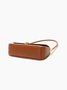 Women Minimalist Twist Lock Baguette Underarm Bag