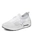 Women Casual Mesh Fabric Slip On Platform Sneakers