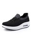 Women Casual Mesh Fabric Slip On Platform Sneakers