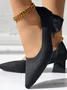All Season Casual Plain Mesh Fabric Shallow Shoes