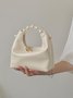 Elegant Imitation Pearl Handbag Thin Chain Strap Crossbody Bag