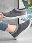 Mesh Fabric Sports Plain Casual Shoes