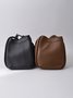 2pcs/set Large Capacity Commuting Tote Bag Crossbody Bag with Removable Shoulder Strap