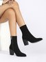 Women Minimalist Chunky Heel Fashion Boots