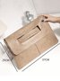 Women Large Capacity Commuting Magnetic Clutch Bag with Crossbody Strap