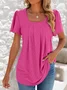 Casual Loose Square Neck T-Shirt