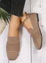 Women Hollow Out Comfy Square Toe Mesh Fabric Shoes