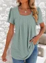 Casual Loose Square Neck T-Shirt