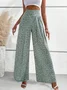 Loose Disty Floral Casual Pants