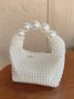 Elegant Imitation Pearls Evening Handbag Beaded Clutch Bag For Wedding Party