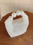 Elegant Imitation Pearls Evening Handbag Beaded Clutch Bag For Wedding Party