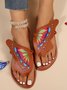 Casual Butterfly Pu Summer Slide Sandals