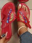 Casual Butterfly Pu Summer Slide Sandals