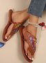 Casual Butterfly Pu Summer Slide Sandals