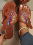 Casual Butterfly Pu Summer Slide Sandals
