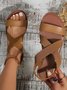Vacation Pu Plain Summer Sandal