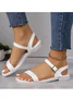 Pu Plain Vacation Summer Sandal