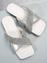 Summer Pu Casual Slide Sandals