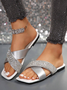 Summer Pu Casual Slide Sandals