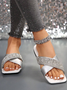 Summer Pu Casual Slide Sandals