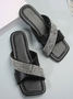 Summer Pu Casual Slide Sandals