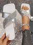 Summer Pu Casual Slide Sandals